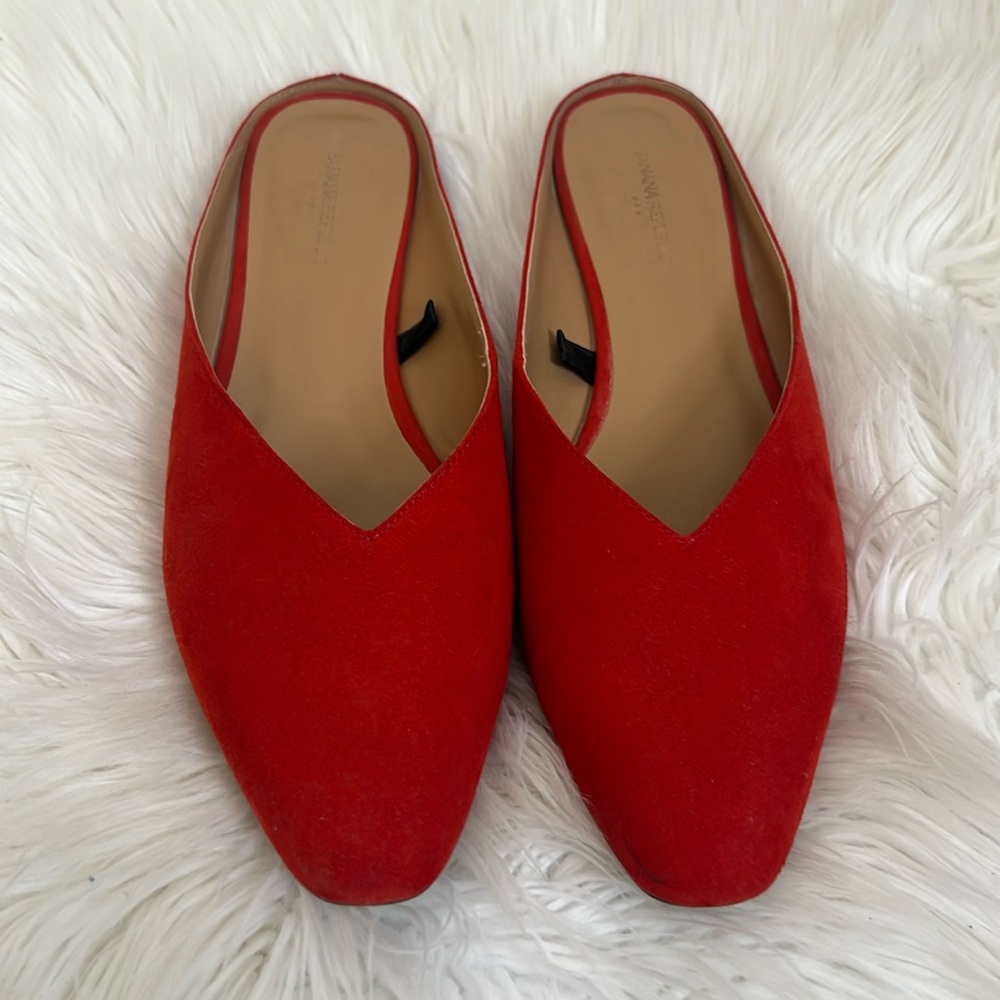 Banana Republic Red Loafers with Small Heel